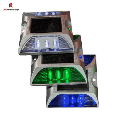 quality عاكسات الطرق الشمسية العاكسة المضيئة LED Aluminum Solar Road Stud factory