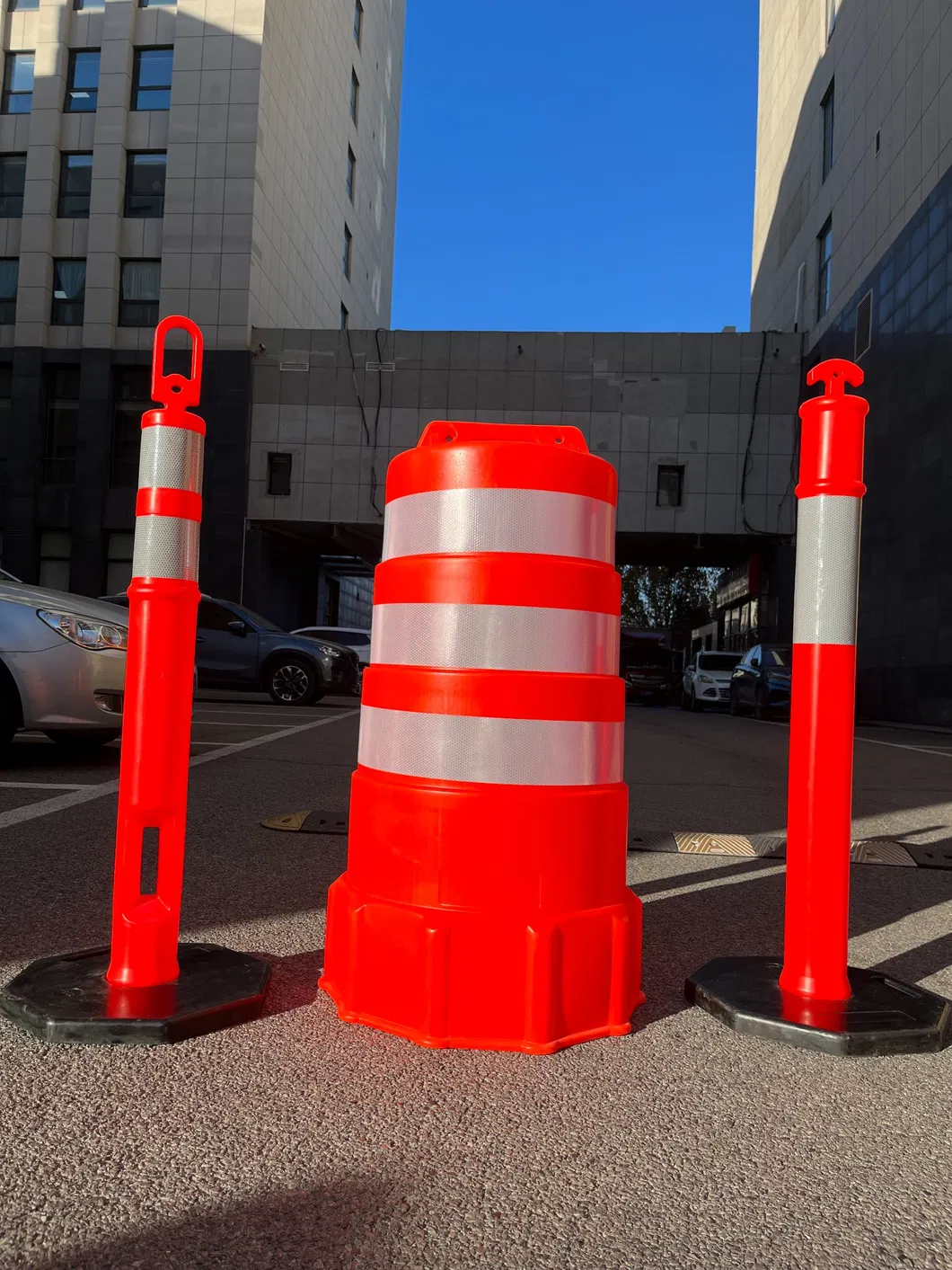 ROADSAFE بيع ساخن PE حركة المرور طبل حوادث البراميل السلامة على الطرق 1