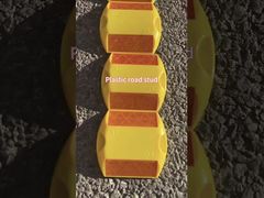 علامة طريق بلاستيكية أنواع عديدة مربعة رخيصة نوع أسود