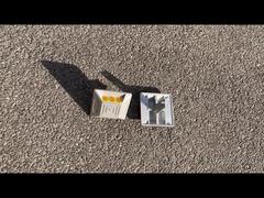 علامة طريق ROADSAFE 100*100*20/90 مم LOGO مخصصة من الألومنيوم، حجر طريق عالي الجودة، سلامة عاكسة C