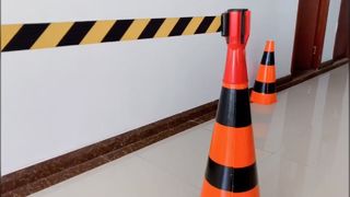 حزام علوي مخروطي المرور 5 م 3 م حاجز قابل للسحب